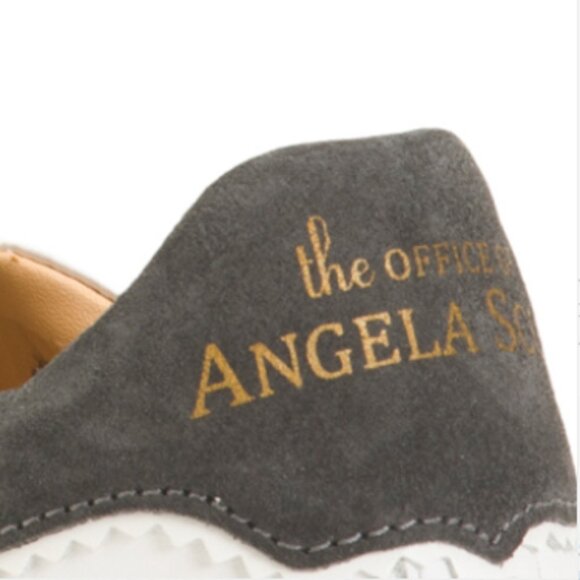 THE OFFICE OF ANGELA SCOTT Made In Portugal Leather The Harper Sneakers - Picture 3 of 4